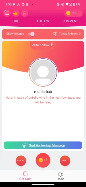 InstaUp Coins