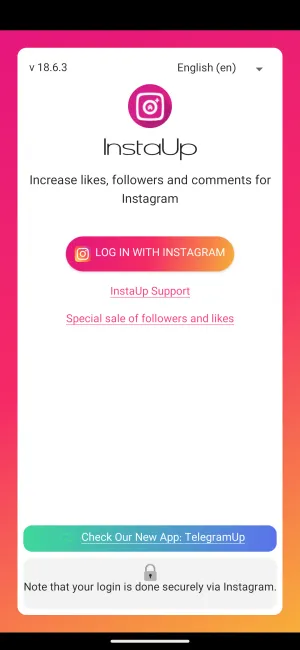 InstaUp Login